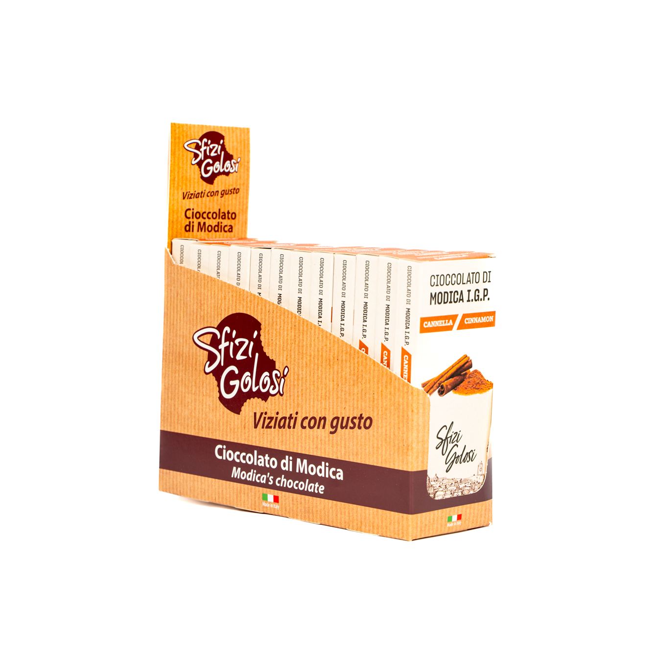 Cioccolato di Modica IGP - Cannella - Blister da 12 - immagine 1