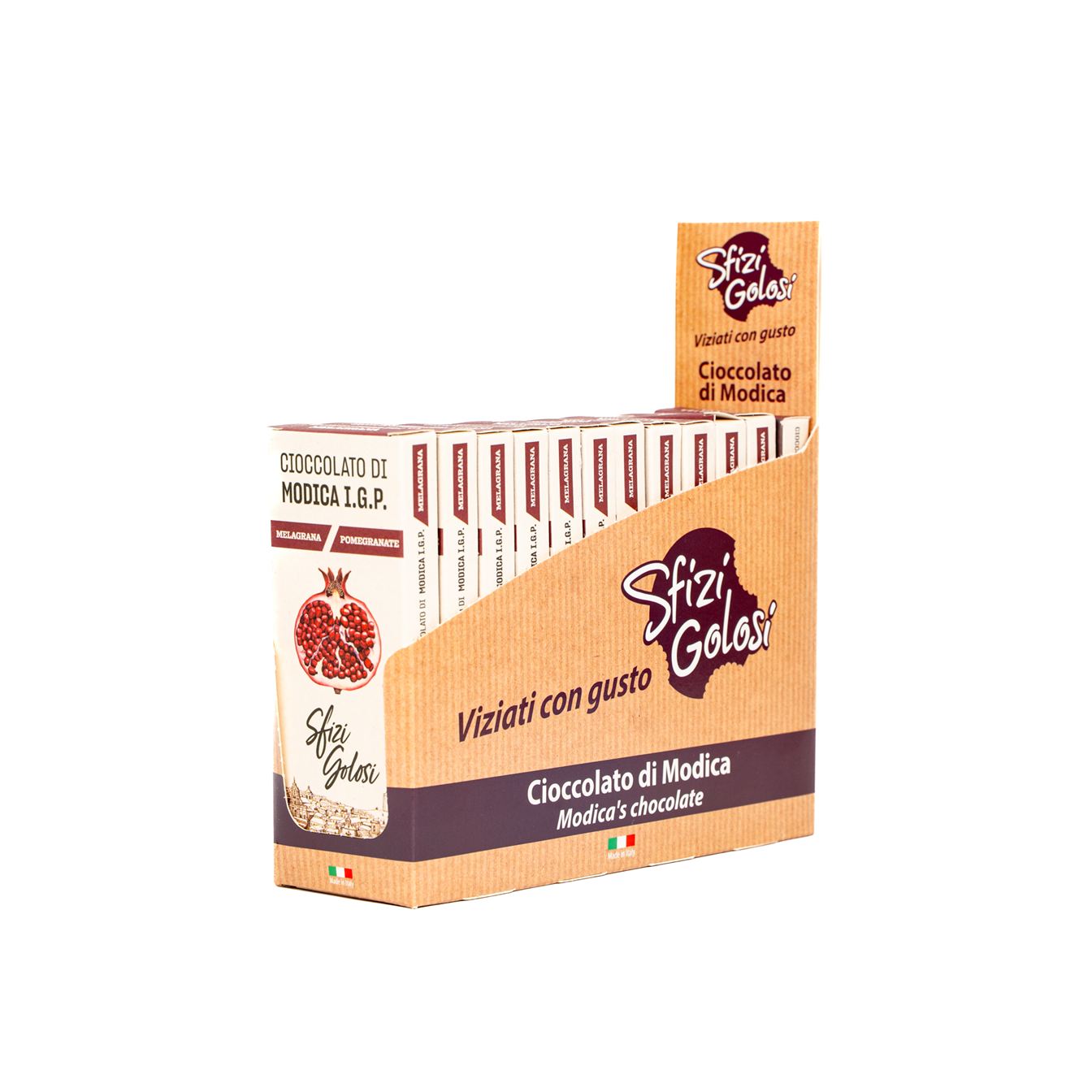 Cioccolato di Modica IGP - Melograno - Blister da 12 - immagine 2