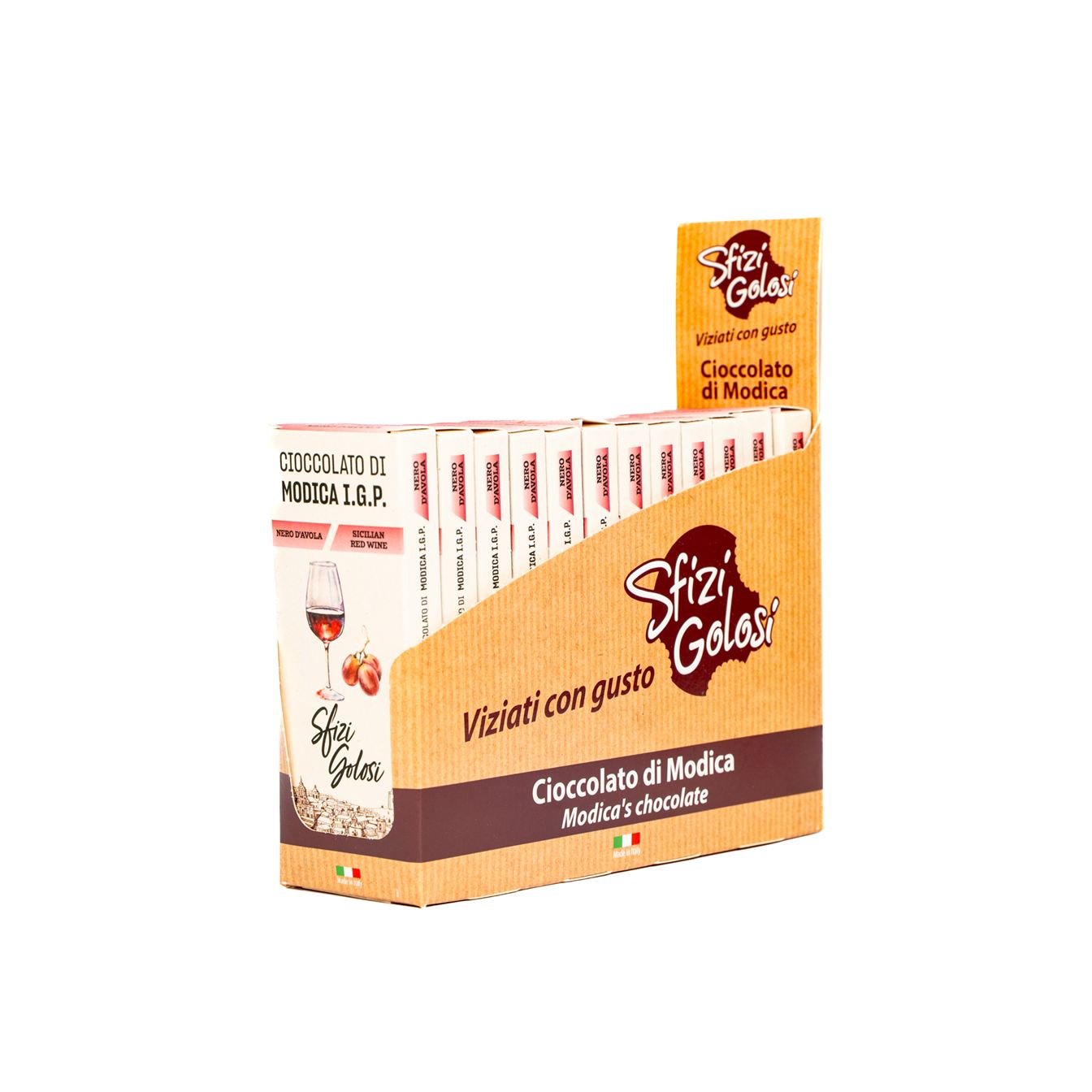 Cioccolato di Modica IGP - Nero d'Avola - Blister da 12 - immagine 2