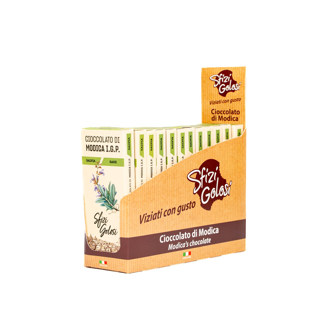 Cioccolato di Modica IGP - Salvia - Blister da 12 - immagine 2