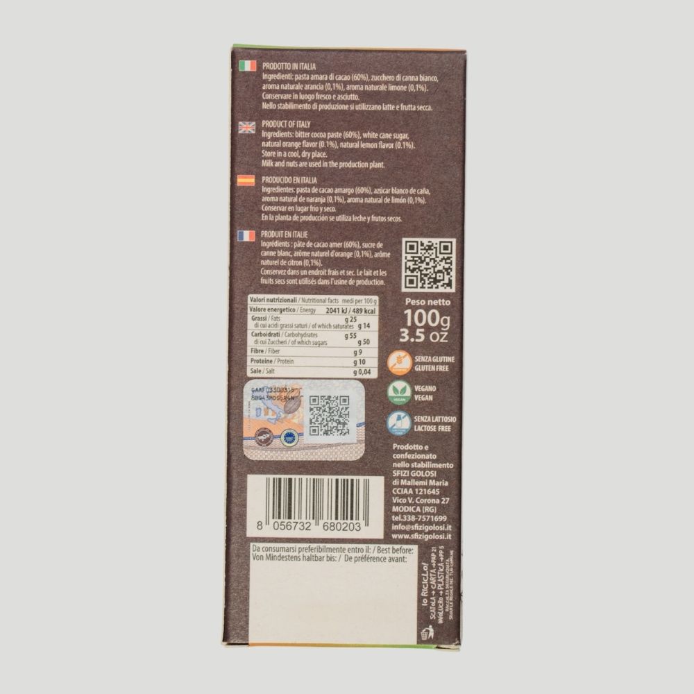 Cioccolato di Modica IGP - Agrumi di Sicilia - Blister da 12 - immagine 4