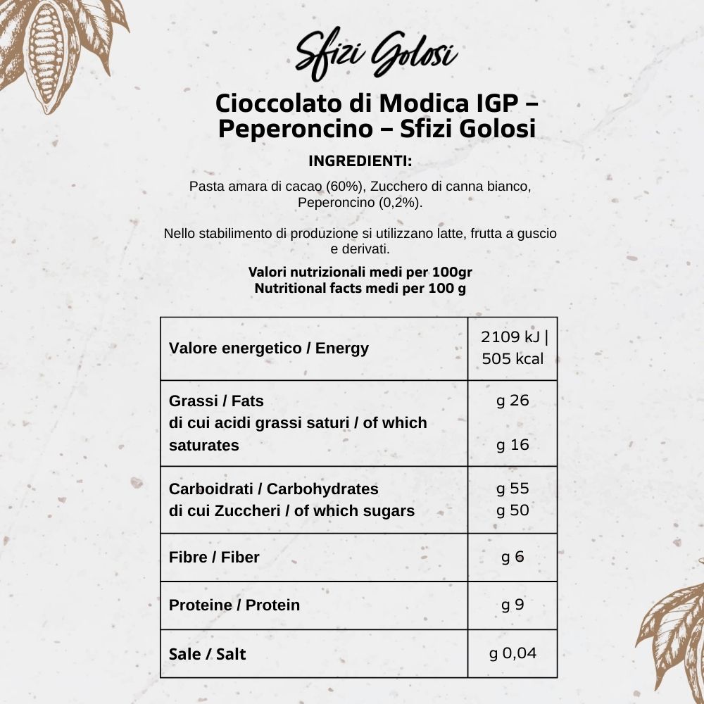 Cioccolato di Modica IGP - Peperoncino - Blister da 12 - immagine 5