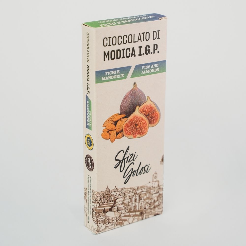 Cioccolato di Modica IGP - Fichi e Mandorle - Blister da 12 - immagine 3