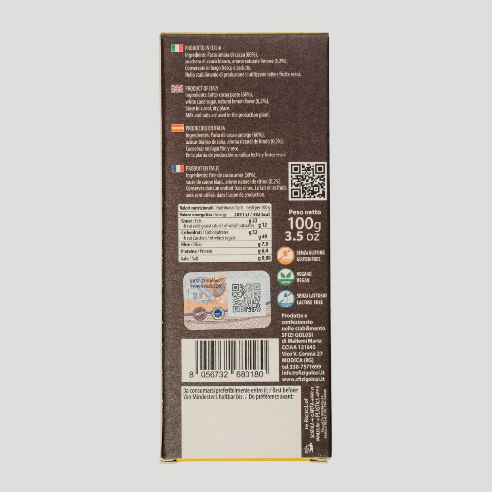 Cioccolato di Modica IGP - Limone - Blister da 12 - immagine 4