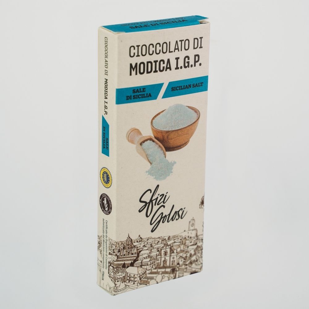 Cioccolato di Modica IGP - Sale di Sicilia - Blister da 12 - immagine 2
