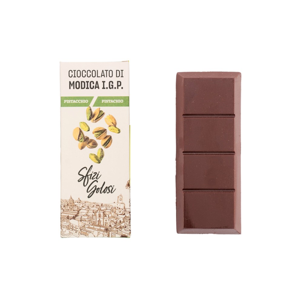 Cioccolato di Modica IGP - Pistacchio - Sfizi Golosi - immagine 2