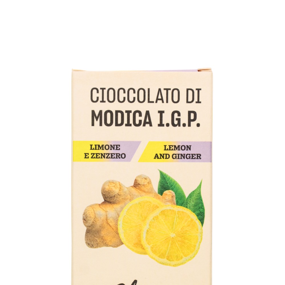 Cioccolato di Modica IGP - Limone e Zenzero - Sfizi Golosi - immagine 1