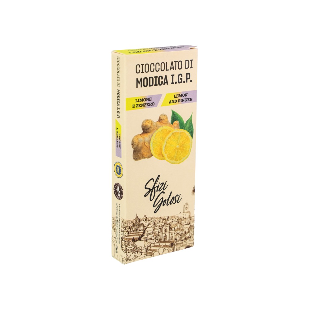 Cioccolato di Modica IGP - Limone e Zenzero - Sfizi Golosi - immagine 3