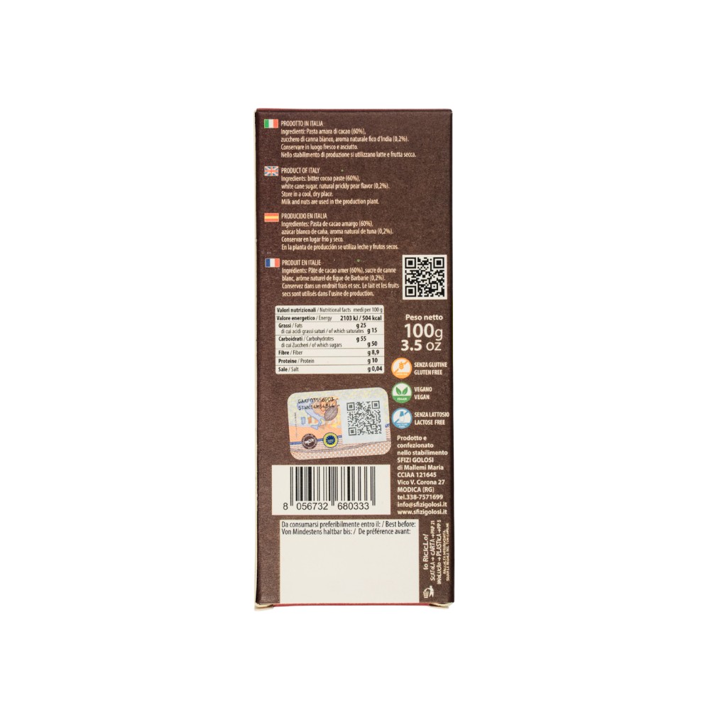 Cioccolato di Modica IGP - Fichi d'India - Sfizi Golosi - immagine 5