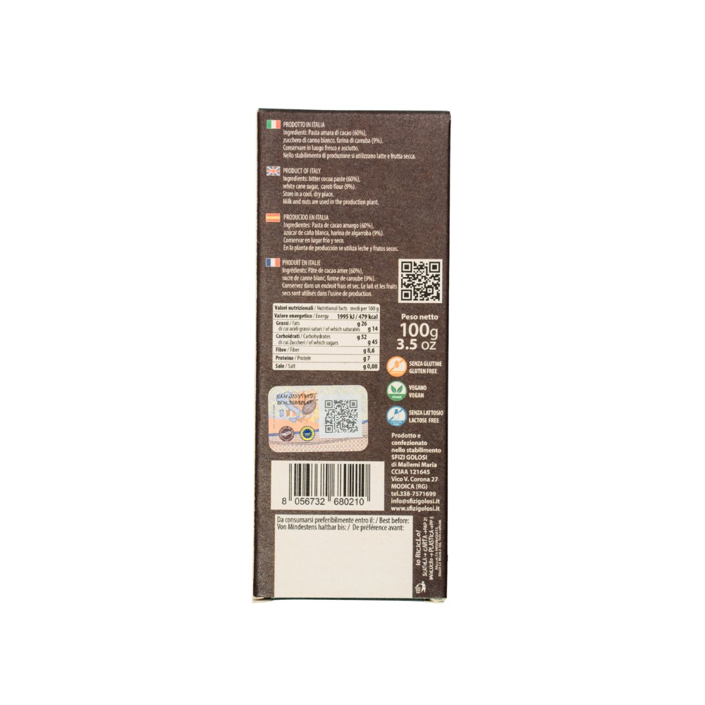 Cioccolato di Modica IGP - Carruba - Sfizi Golosi - immagine 5